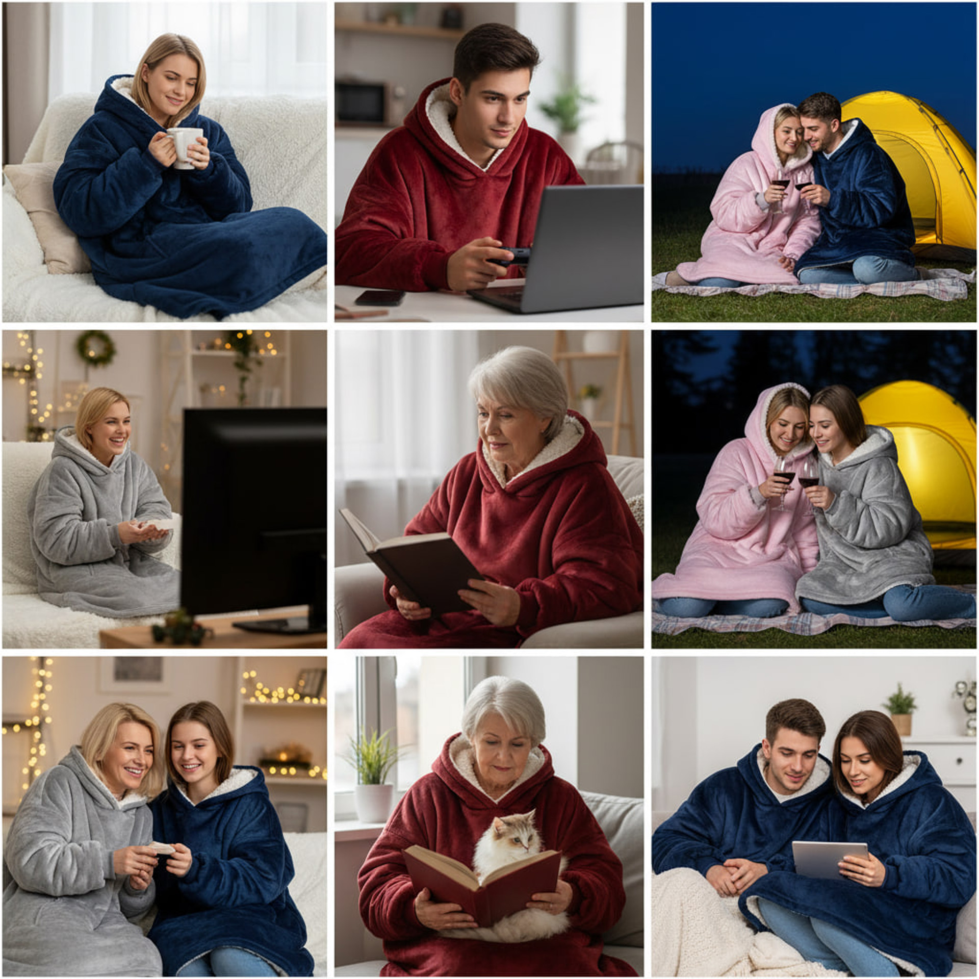 Толстовка-плед з капюшоном HUGGLE HOODIE BLANKET